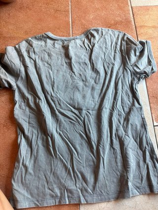 Camiseta corta mujer verde oliva