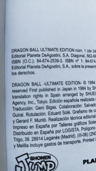 Dragon Ball no1/34