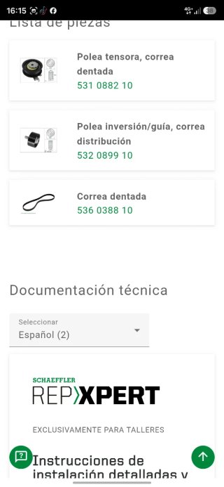 Kit Correa Distribución y herramientas