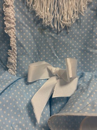 Traje Flamenca Niña Azul Polka