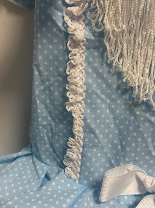 Traje Flamenca Niña Azul Polka