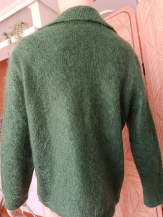 Chaqueta verde de punto