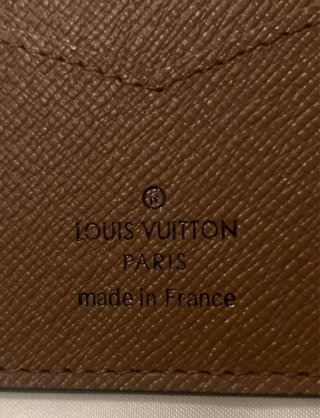 Porta pasaportes Louis Vuitton Monogram Marrón