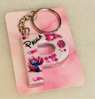 Llavero de Letra lilo and Stitch personalizado