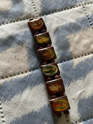 Pulsera de Santos Marrón Multicolor no envio