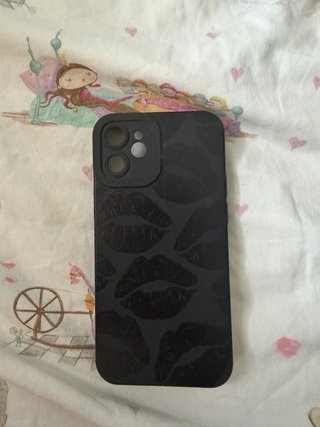 Custodia iPhone 11/12 Mini Nero Labbra