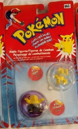 Pokémon Figuras Batalla Vintage Paquetes Duales