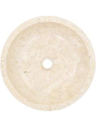 Lavabo de mármol beige nuevo,con conjunto complet