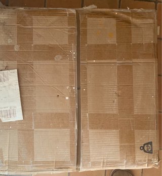 Lavabo de mármol beige nuevo,con conjunto complet