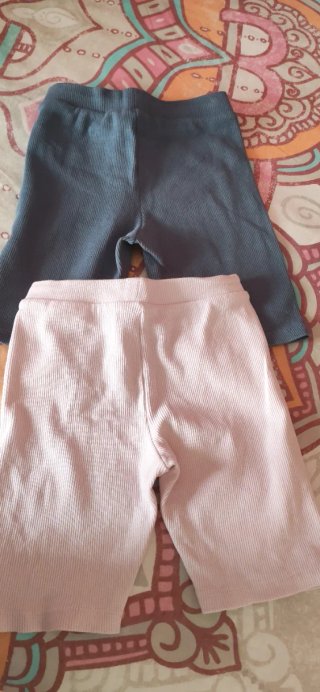 Pack de dos shorts niña Bermuda rosa y azul