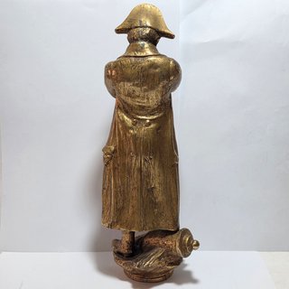 Antica Scultura Napoleone Bonaparte Zamac Fine XIX