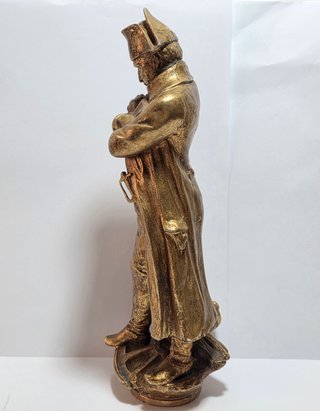 Antica Scultura Napoleone Bonaparte Zamac Fine XIX
