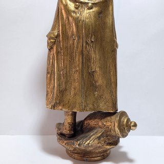 Antica Scultura Napoleone Bonaparte Zamac Fine XIX