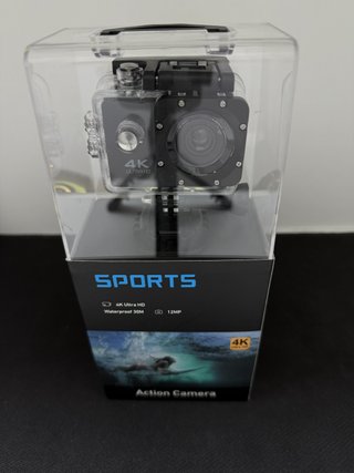 Cámara Deportiva 4K con Carcasa Acuática