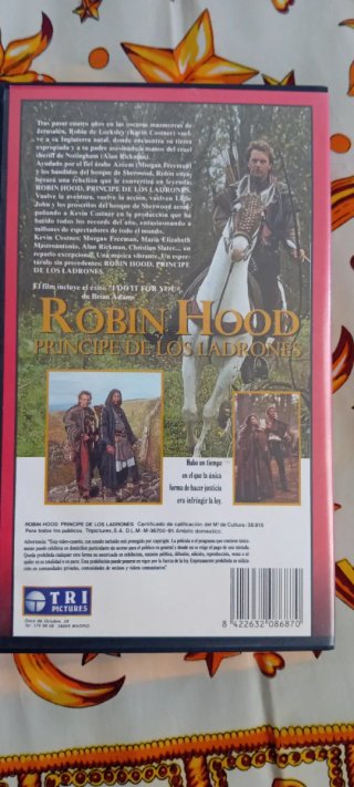 VHS Robin Hood: Príncipe de los Ladrones