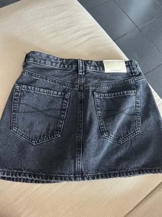 Falda tejana negra Talla S