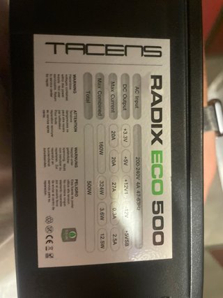 Fuente Alimentación Tacens Radix Eco 500W