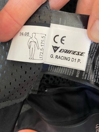 Chaqueta Dainese Racing D1 + Espaldera Pro-Armor