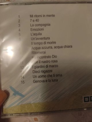 CD Mi Ritorni in Mente Battisti