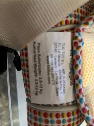 Mochila Portabebés Tuc Tuc Un Solo Uso