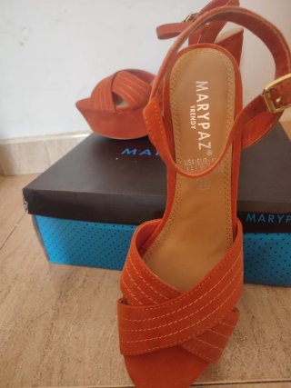 Sandalias Plataforma tacón Marypaz ante Talla 39
