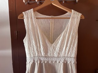 Vestido de Novia 'Celtic' de Lino y Encaje