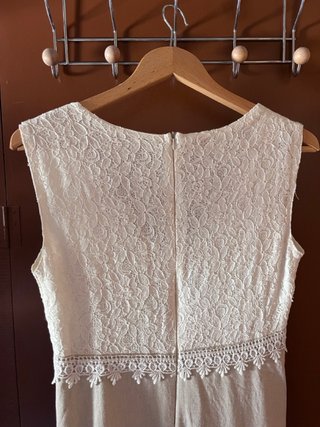 Vestido de Novia 'Celtic' de Lino y Encaje