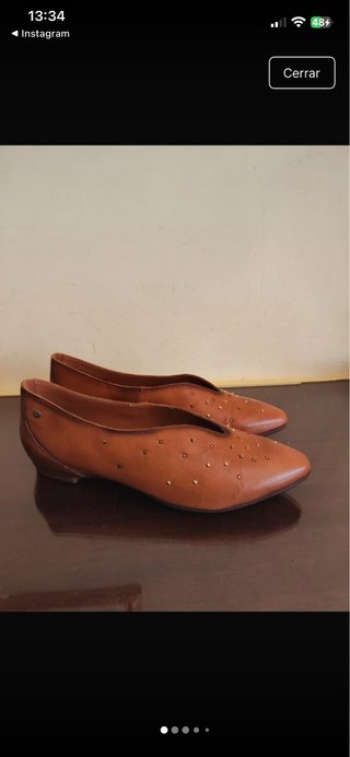 Bailarinas marrones con tachuelas