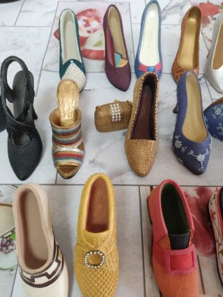 Colección de zapatos miniatura