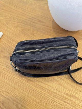 Bolso Bimba y Lola Negro Piel efecto desgastado