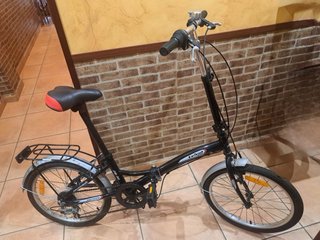 Bicicleta Plegable Urbana Negra