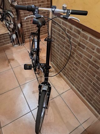 Bicicleta Plegable Urbana Negra