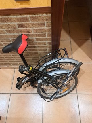 Bicicleta Plegable Urbana Negra