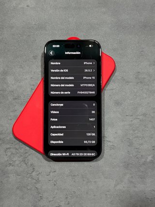 iPhone 15 - 92% Batería
