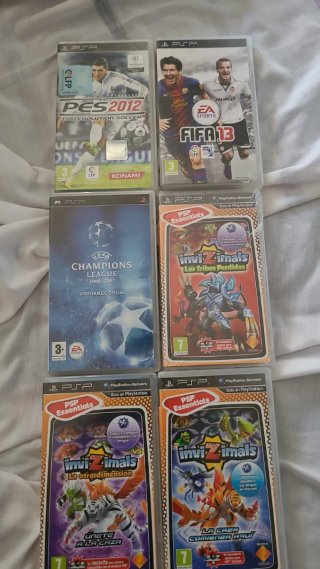 Lote 5 Juegos PSP: FIFA, PES, Invizimals, Champion