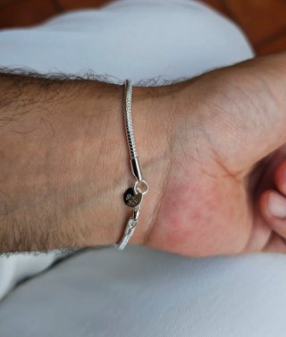 Pulsera Plata Ley 925 Hombre ( 21cm )