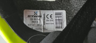 Casco de bici Btwin amarillo