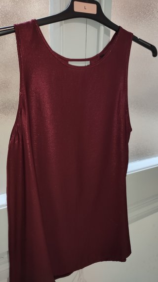 Camiseta Stradivarius Roja Talla S Nueva