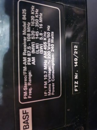 Hifi vintage BASF 8425