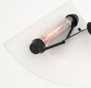 Applique Foscarini Plana Vetro Bianco Nero