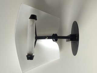 Applique Foscarini Plana Vetro Bianco Nero