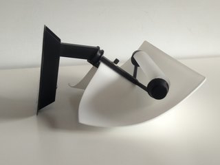 Applique Foscarini Plana Vetro Bianco Nero