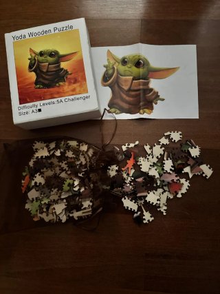 Puzzle Madera Yoda A3