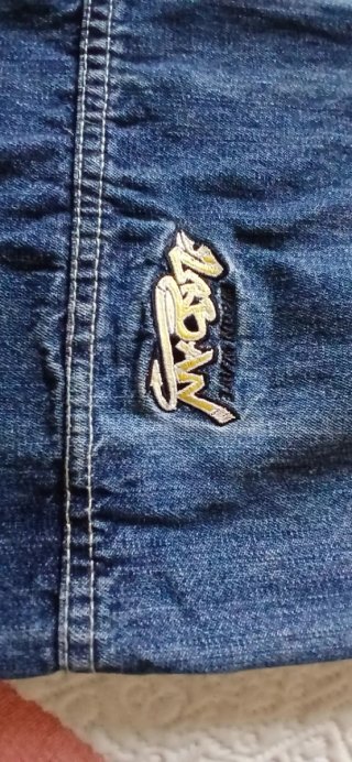 Pantalón vaquero casual azul corte ancho