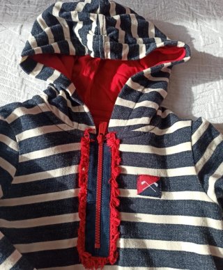 Vestido rayas T.3 algodón
