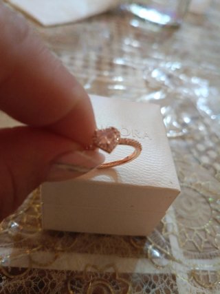 Anello Pandora Cuore Rosa Oro