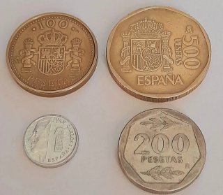 Lotto Monete Spagnole Pesetas d'epoca