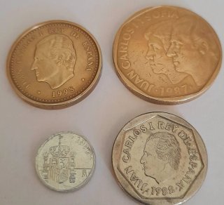 Lotto Monete Spagnole Pesetas d'epoca