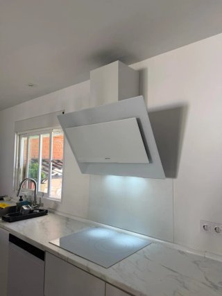 Campana extractora 90cm blanca