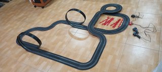 Scalextric compact circuito de 8,51 metros. Calcu